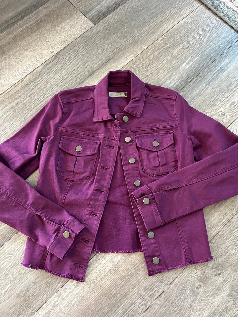 Kut from the Cloth Purple Denim Jacket